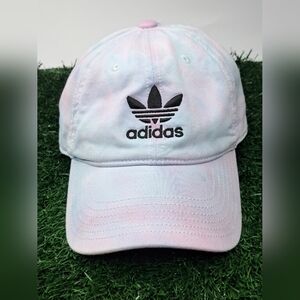 Adidas Womens Tie-Dye Adjustable Cotton Lightweight Baseball Cap Hat One Size